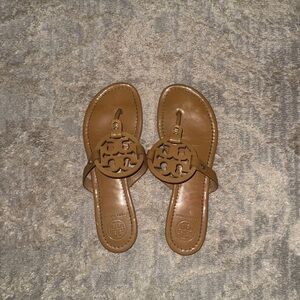 Tory Burch Tan Logo Sandals